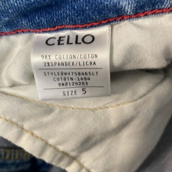 Cello Distressed Fringe Hem Jeans - Picture 5 of 5